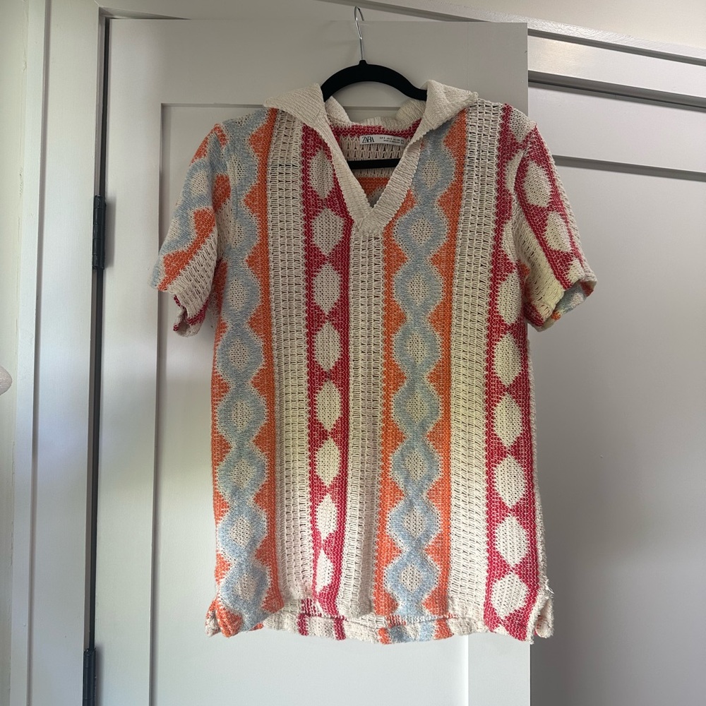 Zara Multicolor Knit Sweater